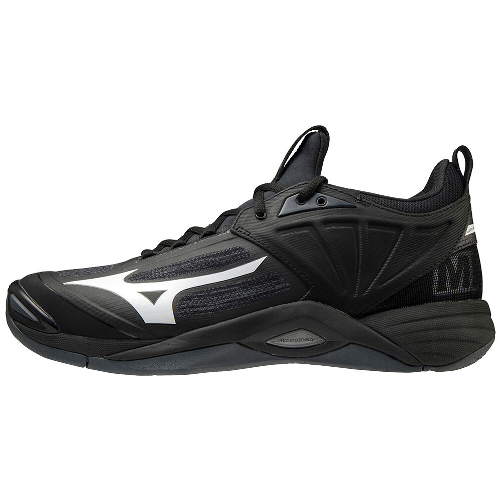 Scarpe Pallavolo Mizuno Wave Momentum 2 Uomo - Nere/Bianche - 98630-GRKO